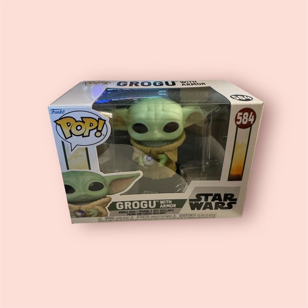 Funko pop 584 Grogu with armor